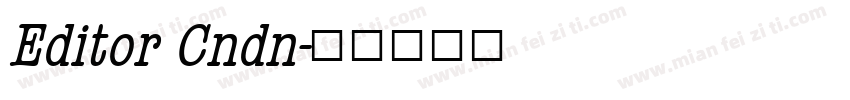 Editor Cndn字体转换